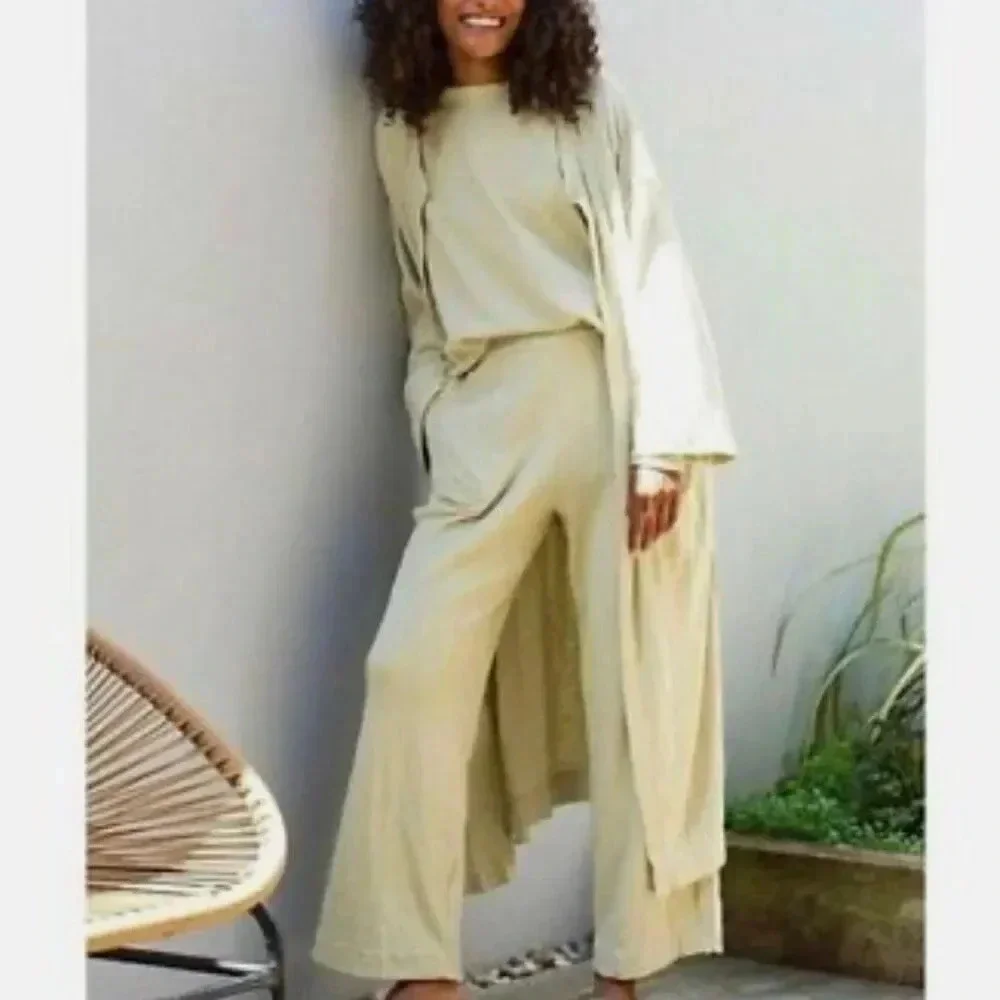 FREE PEOPLE BEACH | Golden‎ Sands Oversized Cardigan Light Sage | Size Small